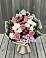 Букет цветов из: Альстромерии, Гвоздики, Розы и Хризантемы в Задонске