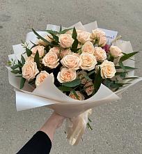 Букет Кремовые розы Латте в Задонске