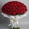 Букет 101 Красная роза Блэк Мэджик в Задонске
