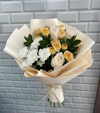 Букет цветов из:  Розы и Хризантемы в Задонске