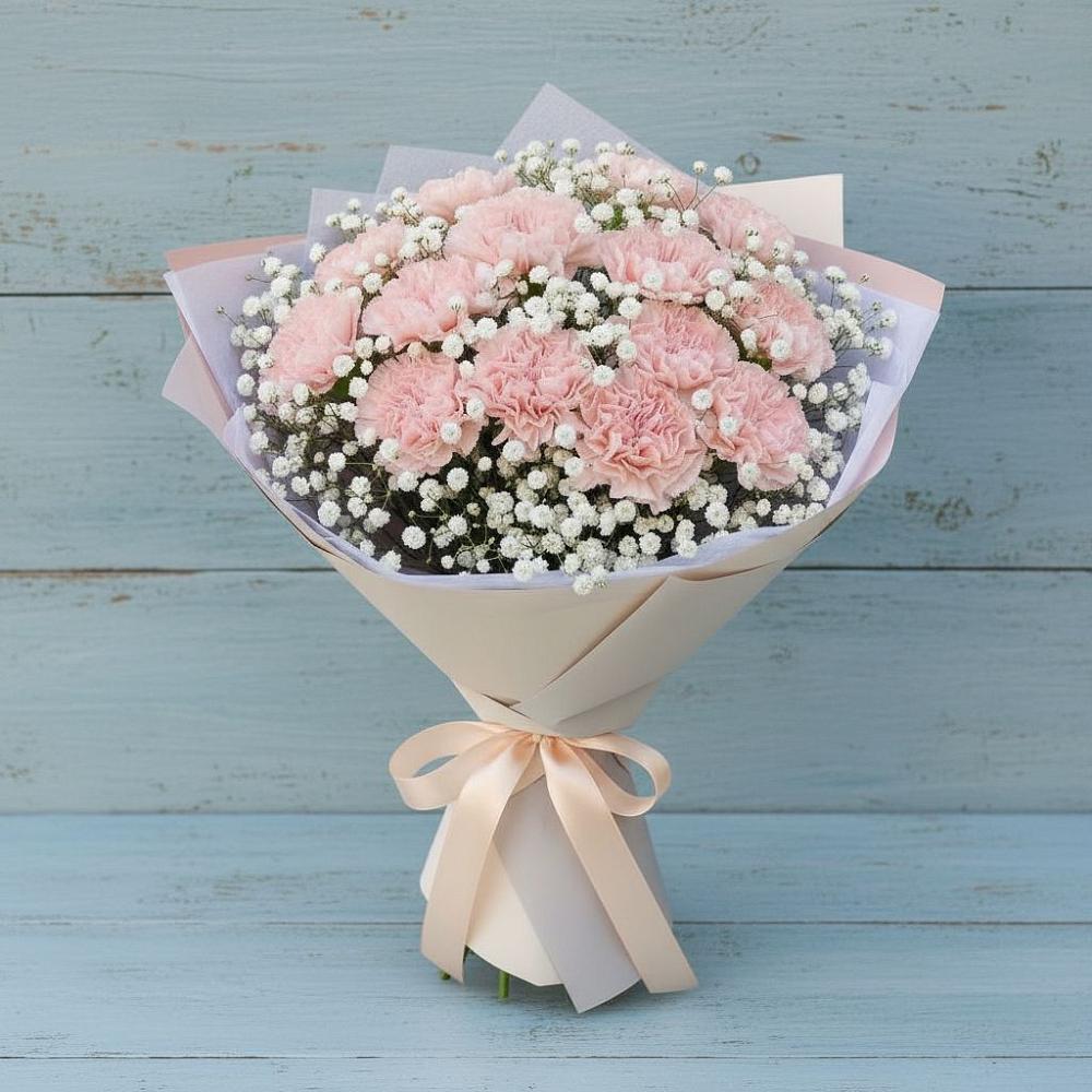 Букет цветов из: Гвоздики в Задонске