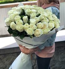 Букет 35 Белых роз #REPLACE_PRED# Задонске