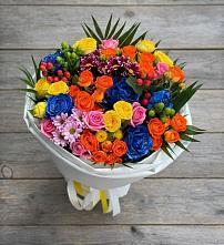 Букет цветов из:  Розы и Хризантемы в Задонске