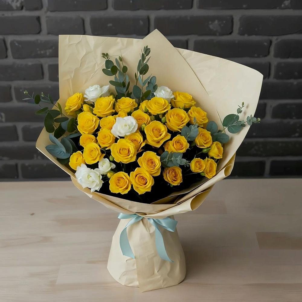 Букет цветов из: Розы в Задонске