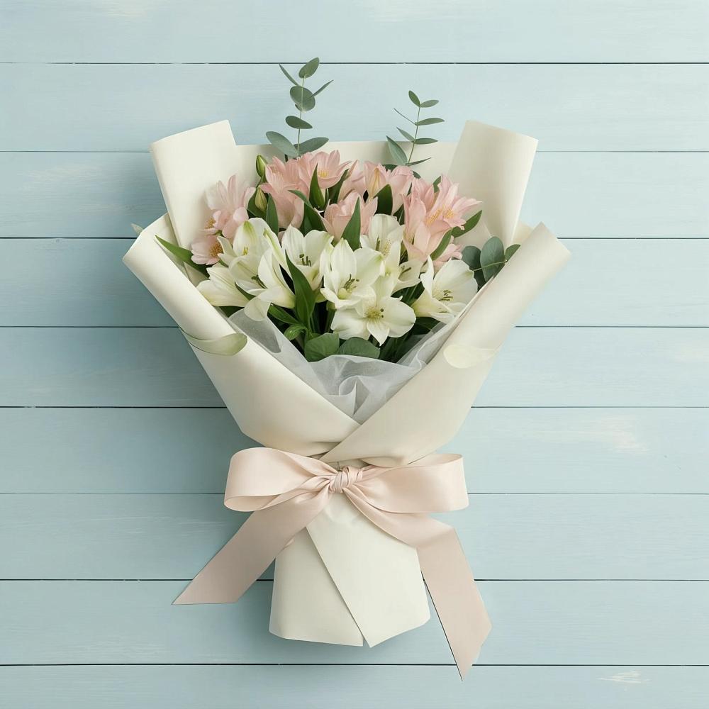 Букет цветов из: Альстромерии в Задонске