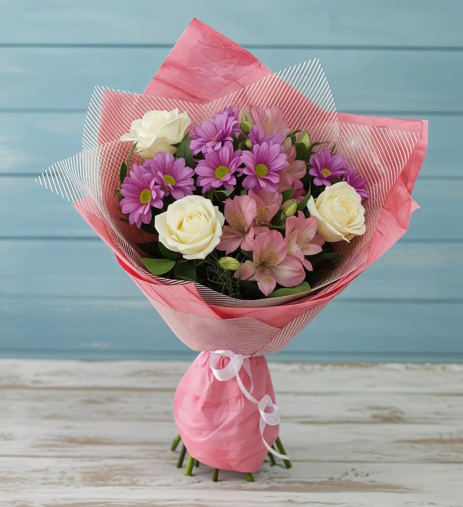 Букет цветов из: Герберы в Задонске