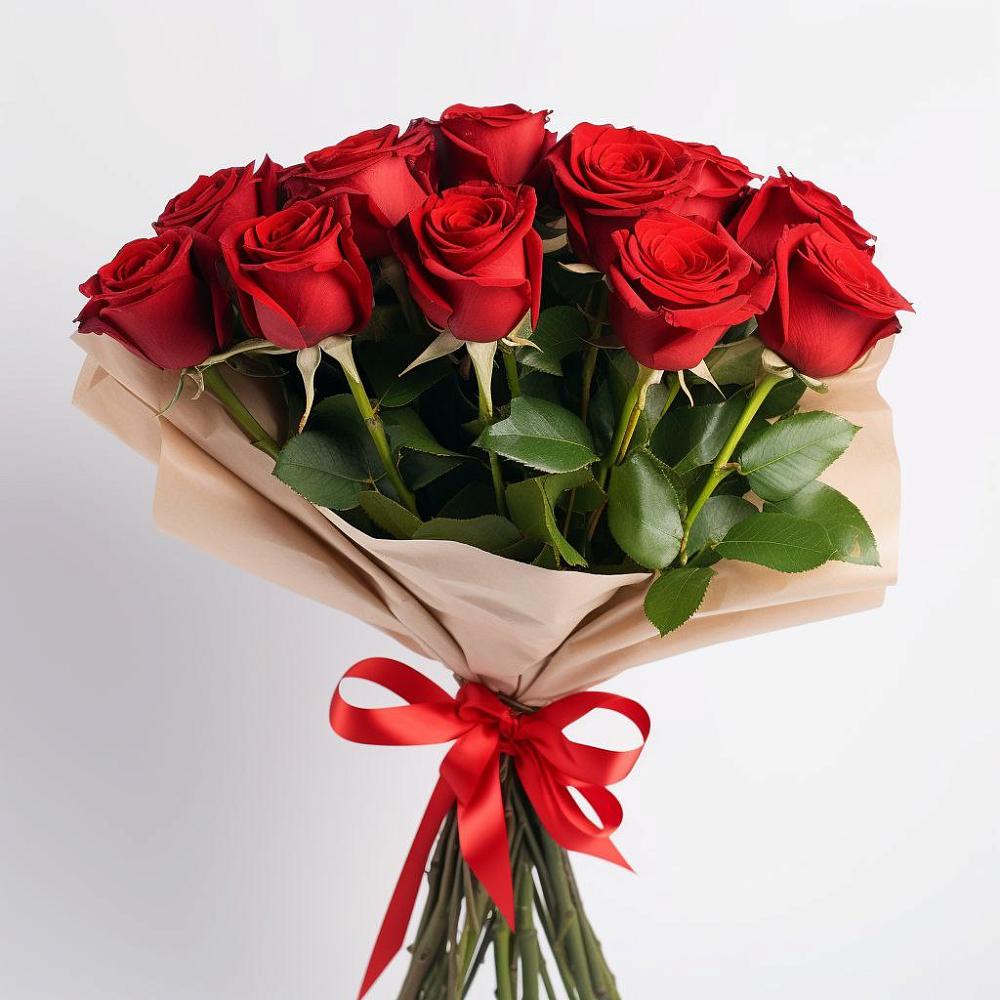 Букет 11 Красных роз Эдлесс Лав в Задонске